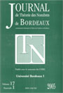 Journal de Théorie des Nombres de Bordeaux Couver